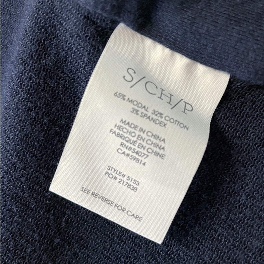 Cabi Navy Cropped Knit Open Front Blazer Jacket | Style 5153 | Small - Picture 9 of 9